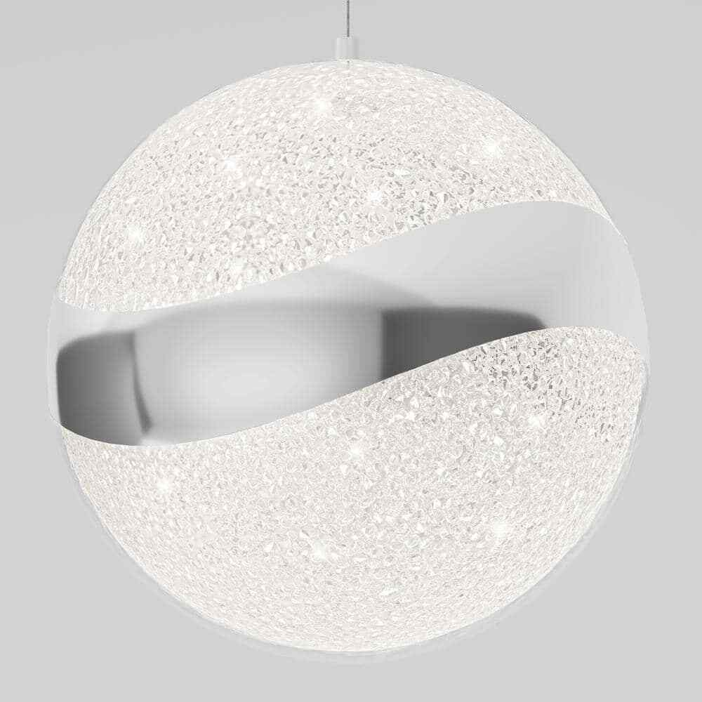 Artika Wavey Ball 20-Watt LED Chrome Modern Hanging Mini Pendant Light Fixture
