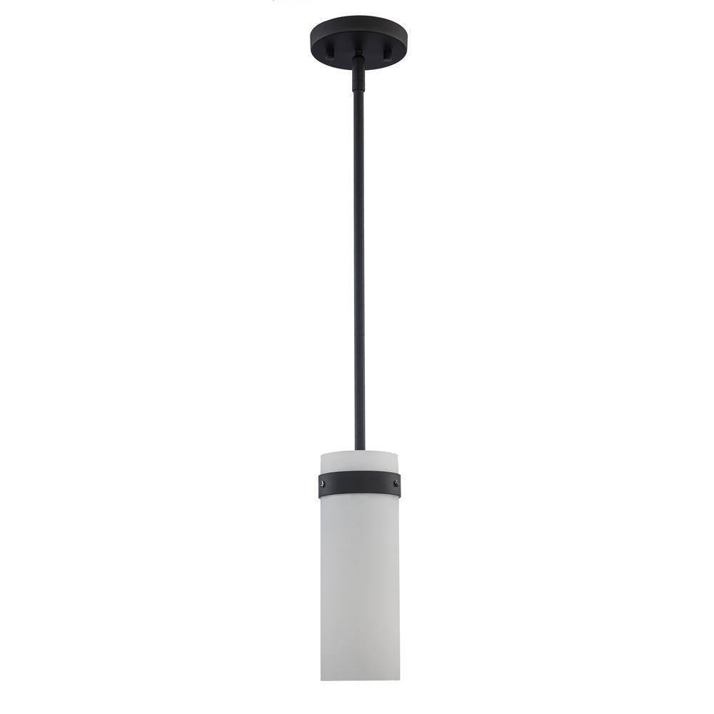 Bel Air Lighting Crosby 1-Light Black Mini Pendant Light Fixture