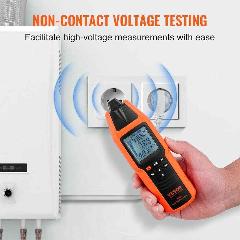 VEVOR Underground Cable Locator 12-Volt to 600-Volt Break Detector