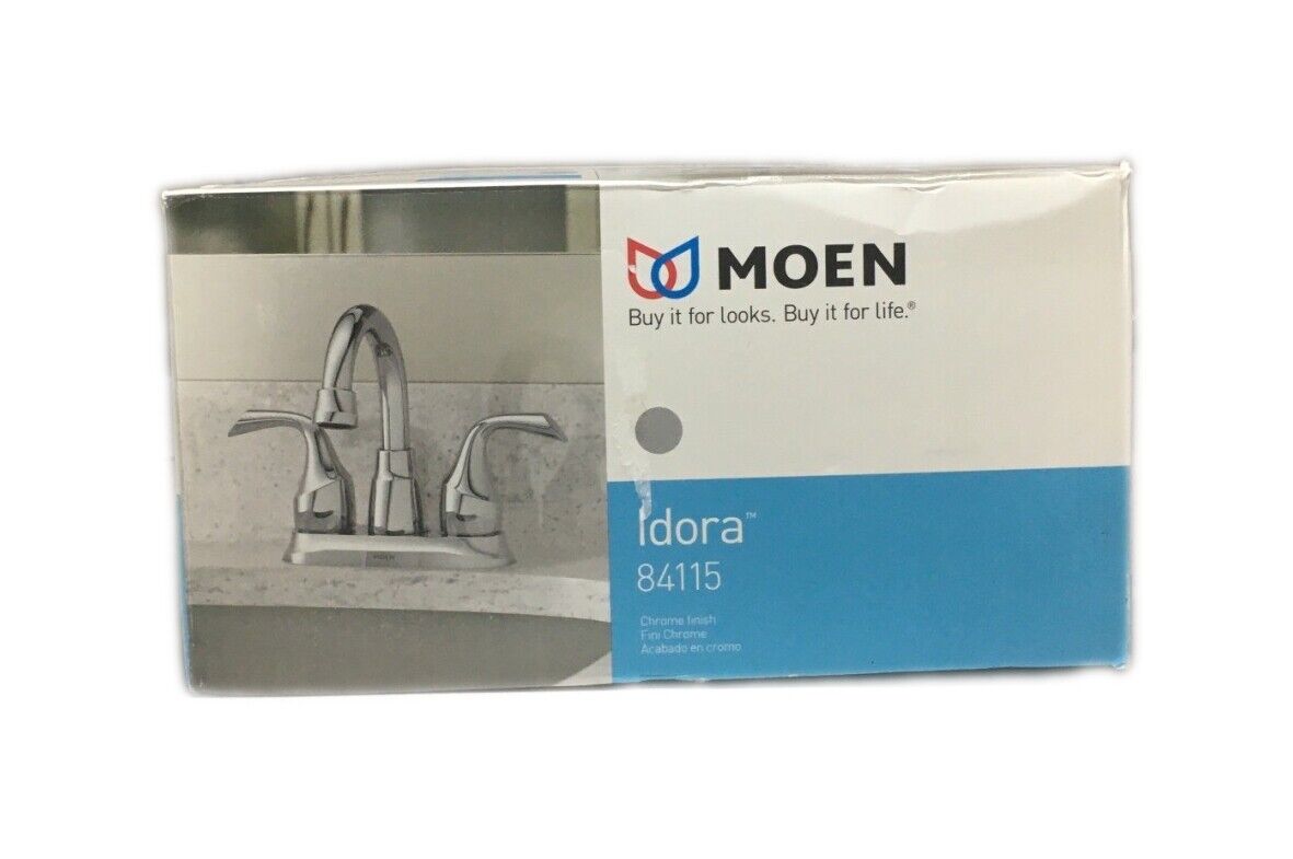 MOEN Idora 4 in. Centerset 2-Handle Bathroom Faucet in Chrome 84115