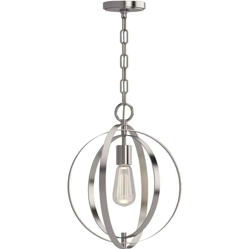 Volume Lighting Harvest Collection 1-Light Brushed Nickel Round Island Pendant