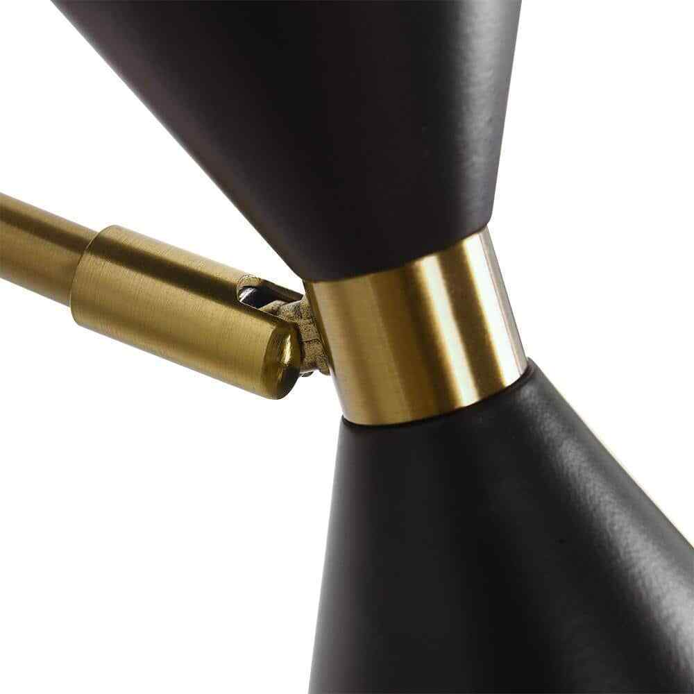 RRTYO 2-Light Black Wall Sconce with Light Direction of Up and Down YL002404
