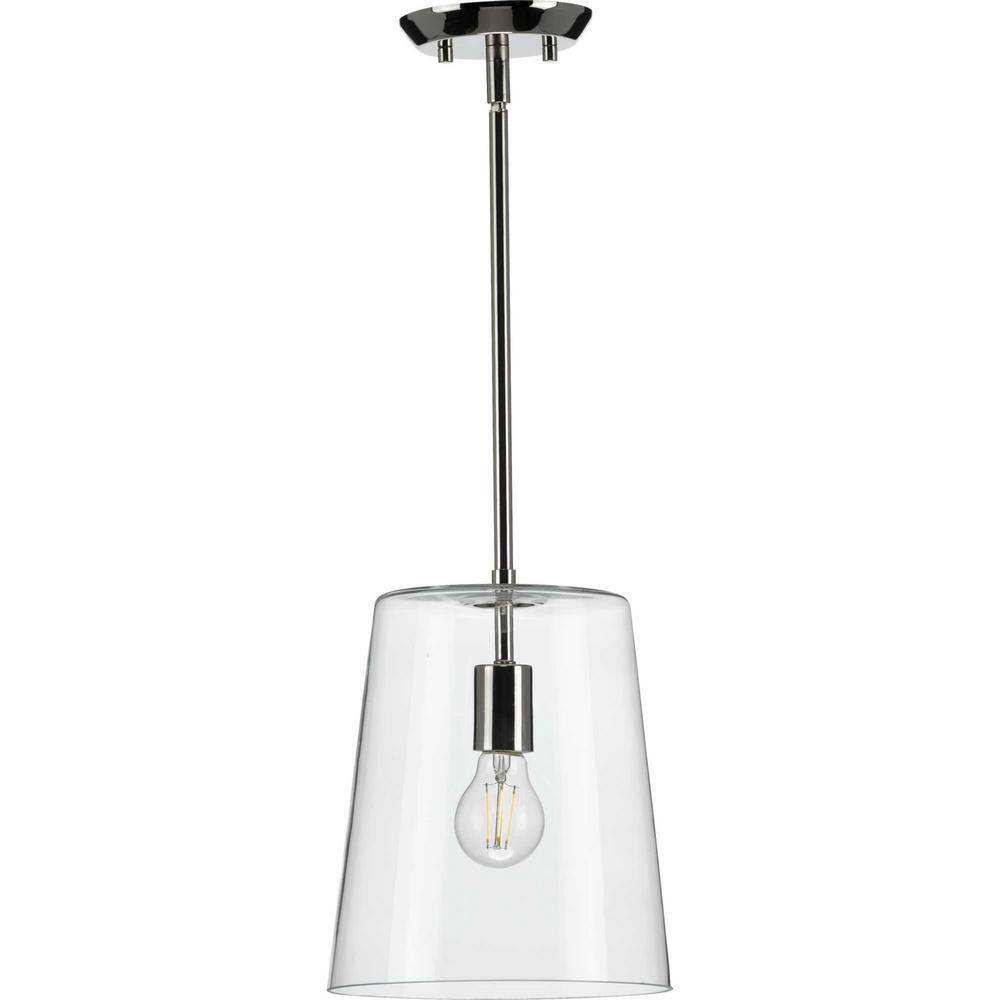 Progress Lighting Clarion 1-Light Polished Nickel Small Pendant