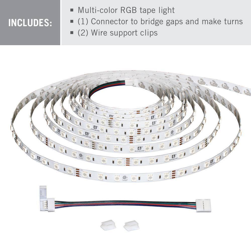 Armacost Lighting RibbonFlex Home 16.4' Multi-Color LED Tape Light 60 LEDs/Meter