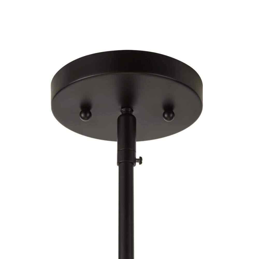 Hampton Bay Hastings 13.5 in. 2-Light Satin Bronze Drum Ceiling Semi Flush Light