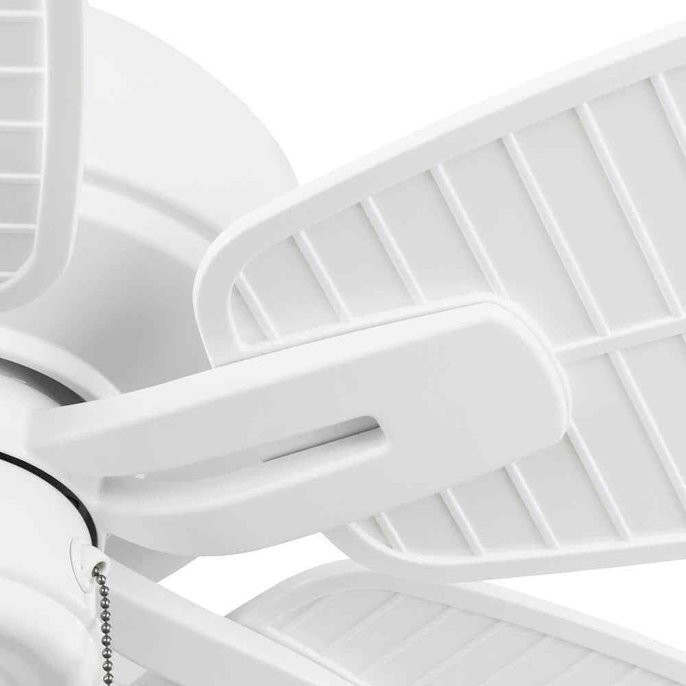Hampton Bay Cartrella 52 in. Indoor/Outdoor Matte White Ceiling Fan