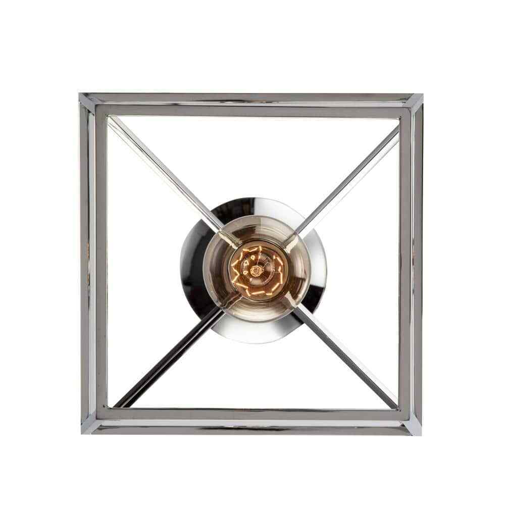 Home Decorators Weyburn 1-Light Chrome Farmhouse Mini Pendant Light Fixture