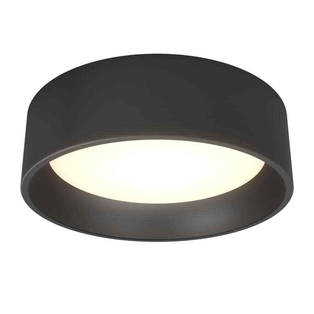 Artika Alton Modern Black LED 3 CCT Flush Mount Ceiling Light Fixture