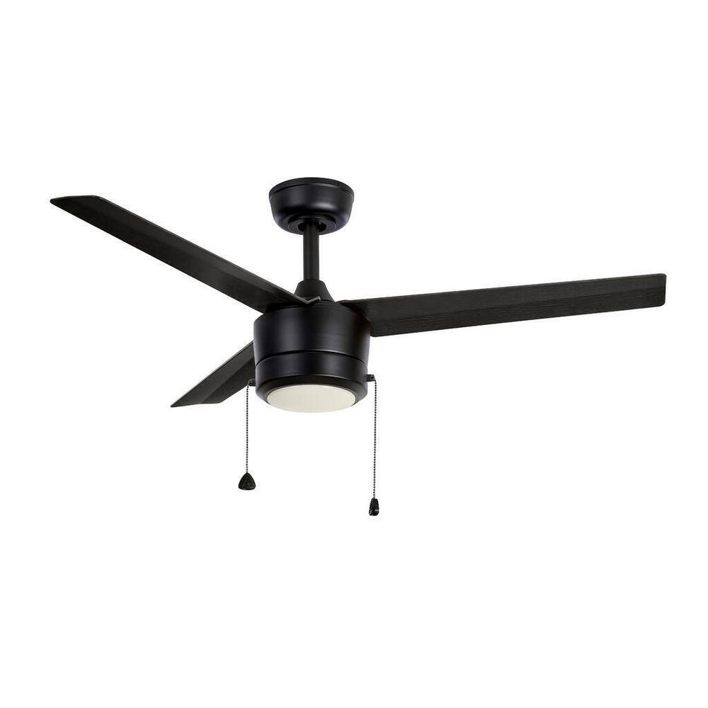 Altitude Tritour 44 in. Matte Black Ceiling Fan w/White Color Changing Light Kit