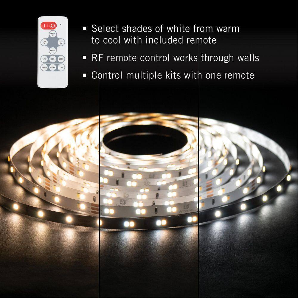 Armacost Lighting RibbonFlex Home 16 ft. LED Tunable White Tape Light Kit