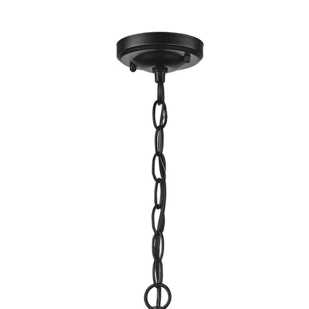 Bel Air Lighting Turlock 3-Light Black Hanging Outdoor Pendant Light Fixture