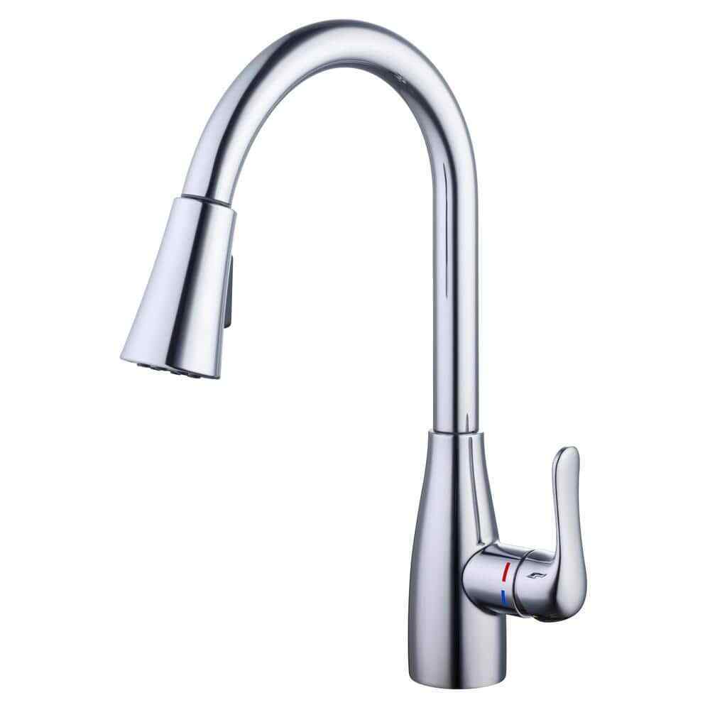 Glacier Bay McKenna Single-Handle Pull Down Sprayer Kitchen Faucet in Chrome