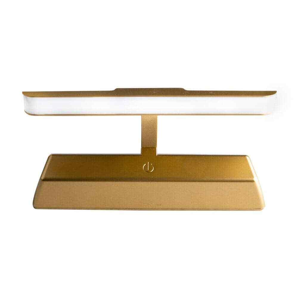 Westek Satin Gold 8 in. LED Swivel Picture Light with Remote Control BL-PL8-GD