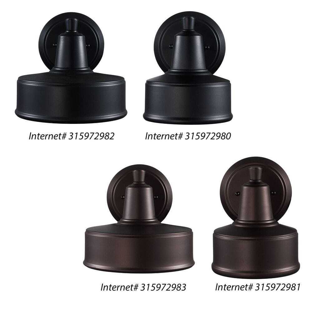 Bel Air Lighting Channing 1-Light Small Bronze Barn Farmhouse Outdoor Wall Light