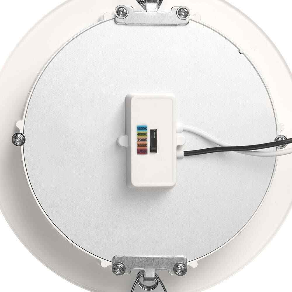 Commercial Electric 6 in. Integrated LED Retrofit White Recessed Light Trim