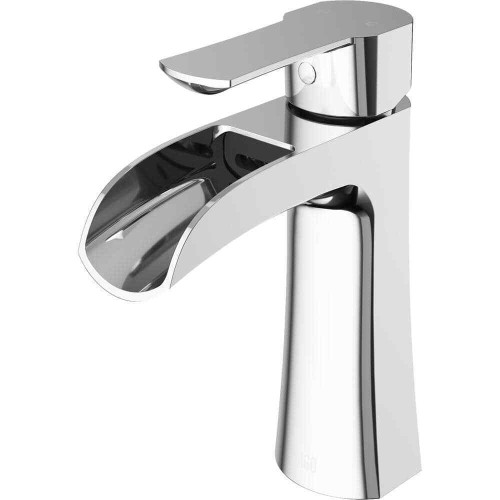 VIGO Paloma Single Handle Single-Hole Bathroom Faucet in Chrome VG01041CH