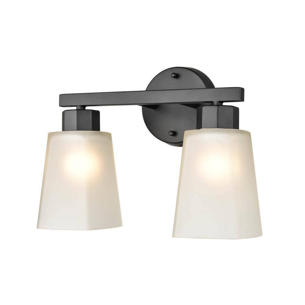 Millennium Lighting Coley 13.5 in. 2-Light Matte Black Vanity Light