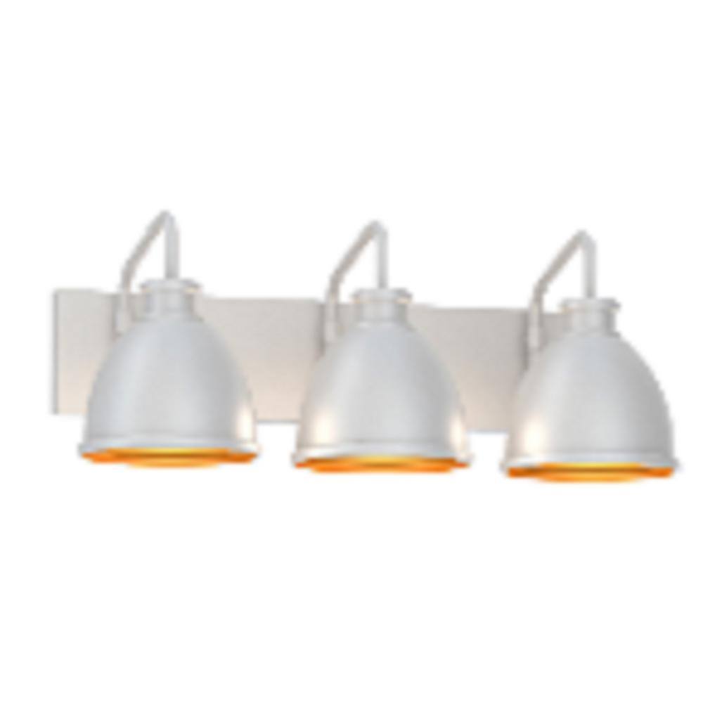Hampton Bay Tallulah 24 in. 3-Light White Bathroom Vanity Light