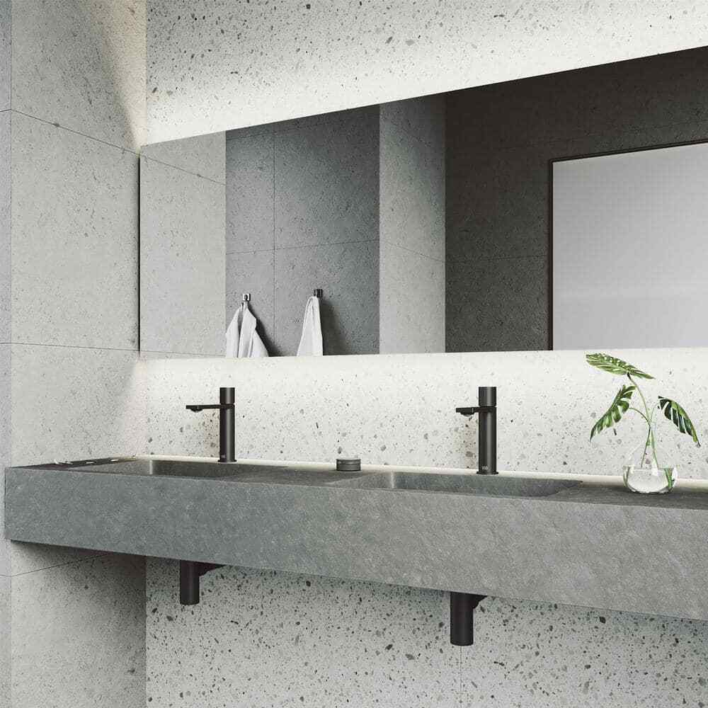 VIGO Halsey Single Handle Single-Hole Bathroom Faucet in Matte Black VG01045MB