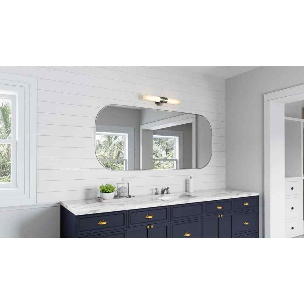 Bel Air Lighting Fusion 20 in. 2-Light Brushed Nickel Bathroom Vanity Light