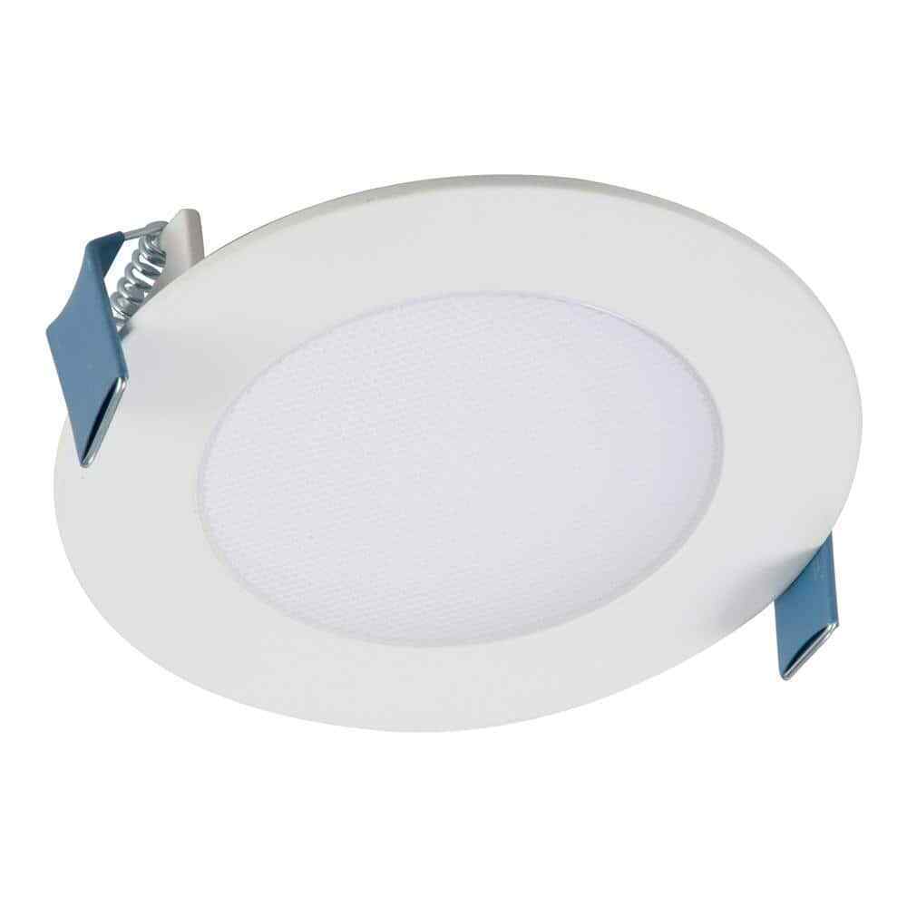 Halo HLB 4 in. Color Selectable Canless Recessed Integrated LED Kit (4-Pack)