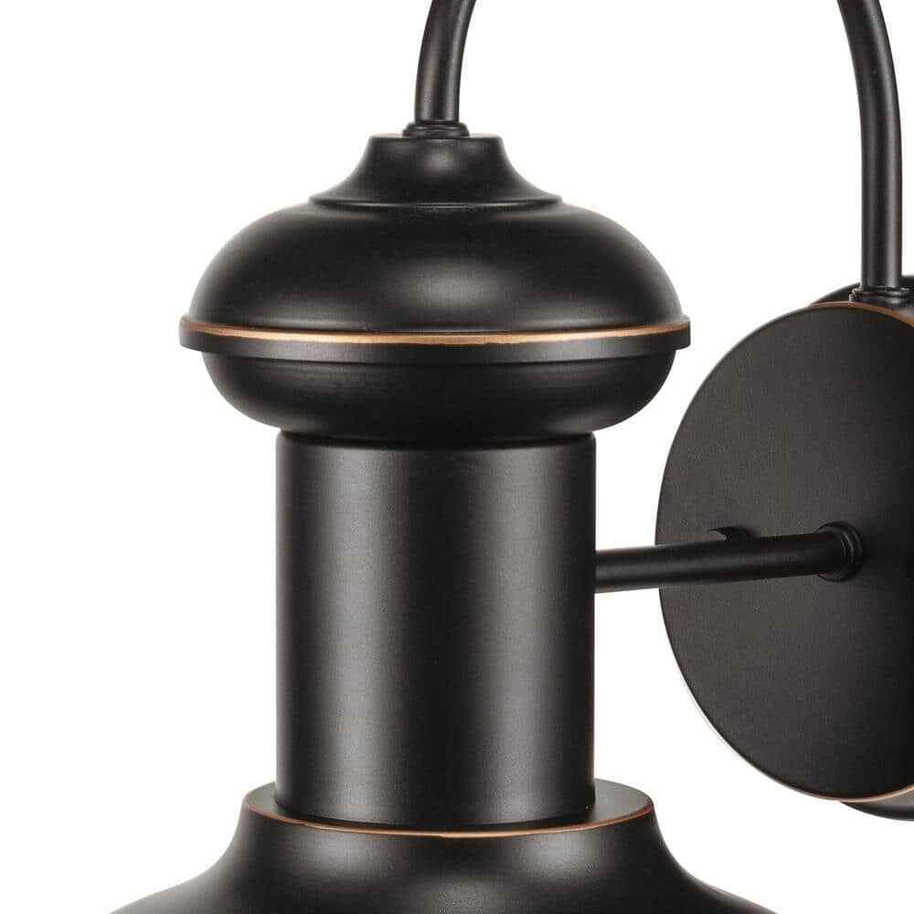 Globe Electric Jamenson Oil-Rubbed Bronze Farmhouse Indoor/Outdoor Wall Sconce