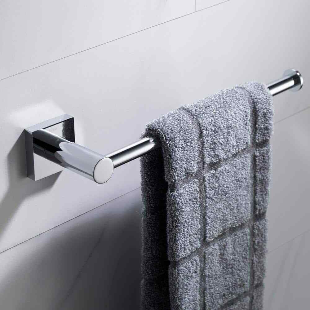KRAUS Ventus Bathroom 10.5 in. Towel Bar in Chrome KEA-17725CH