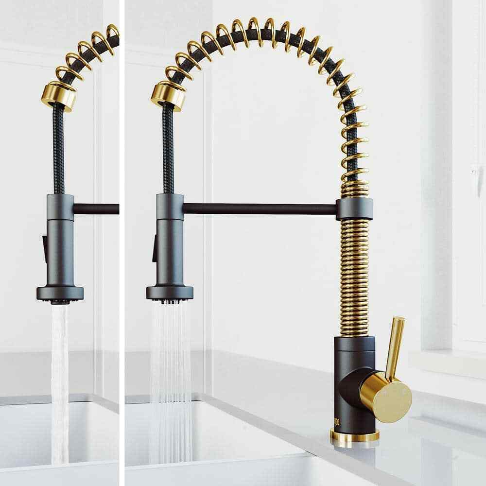 VIGO Edison Single Handle Pull-Down Sprayer Kitchen Faucet