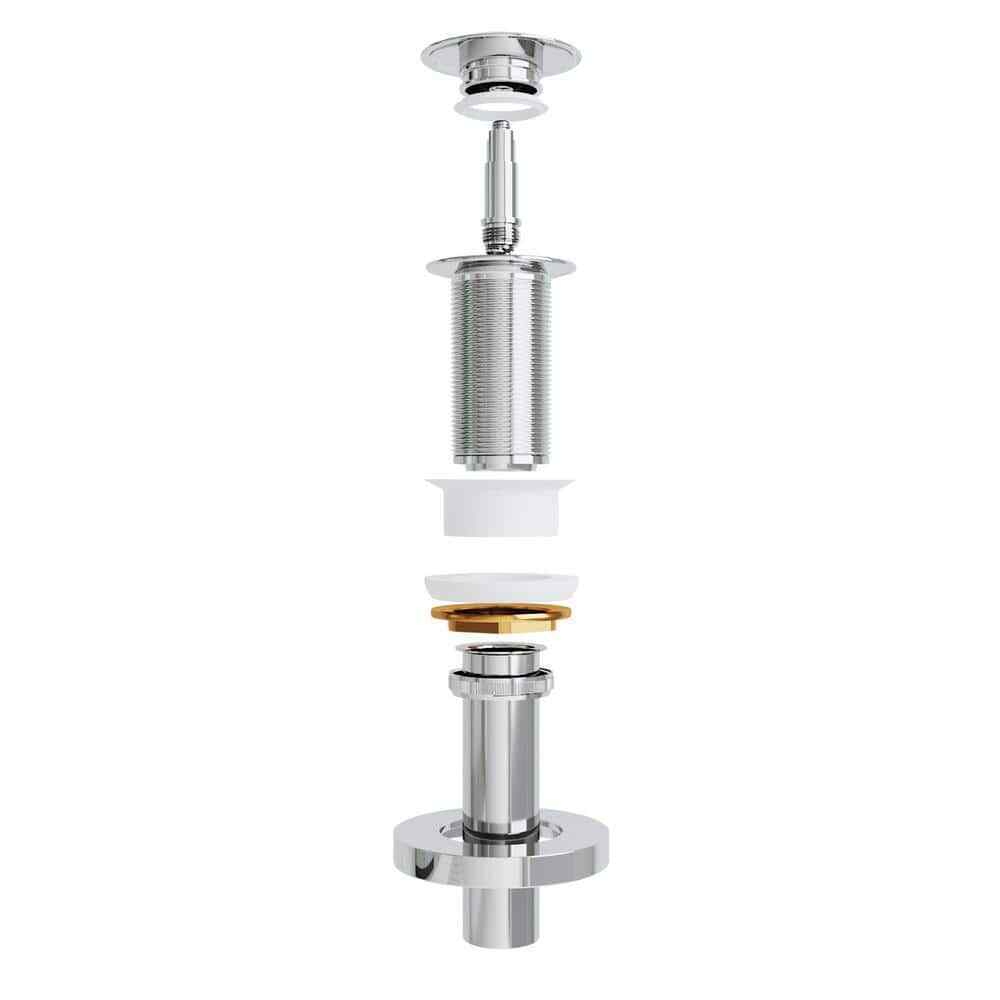 VIGO Vessel Bathroom Sink Pop-Up Drain and Mounting Ring in Chrome VG07000CH