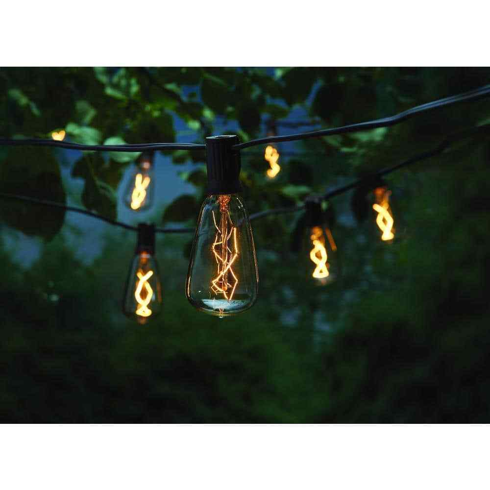Hampton Bay 10 ft. Light Line Voltage Incandescent String Light (10-Heads)