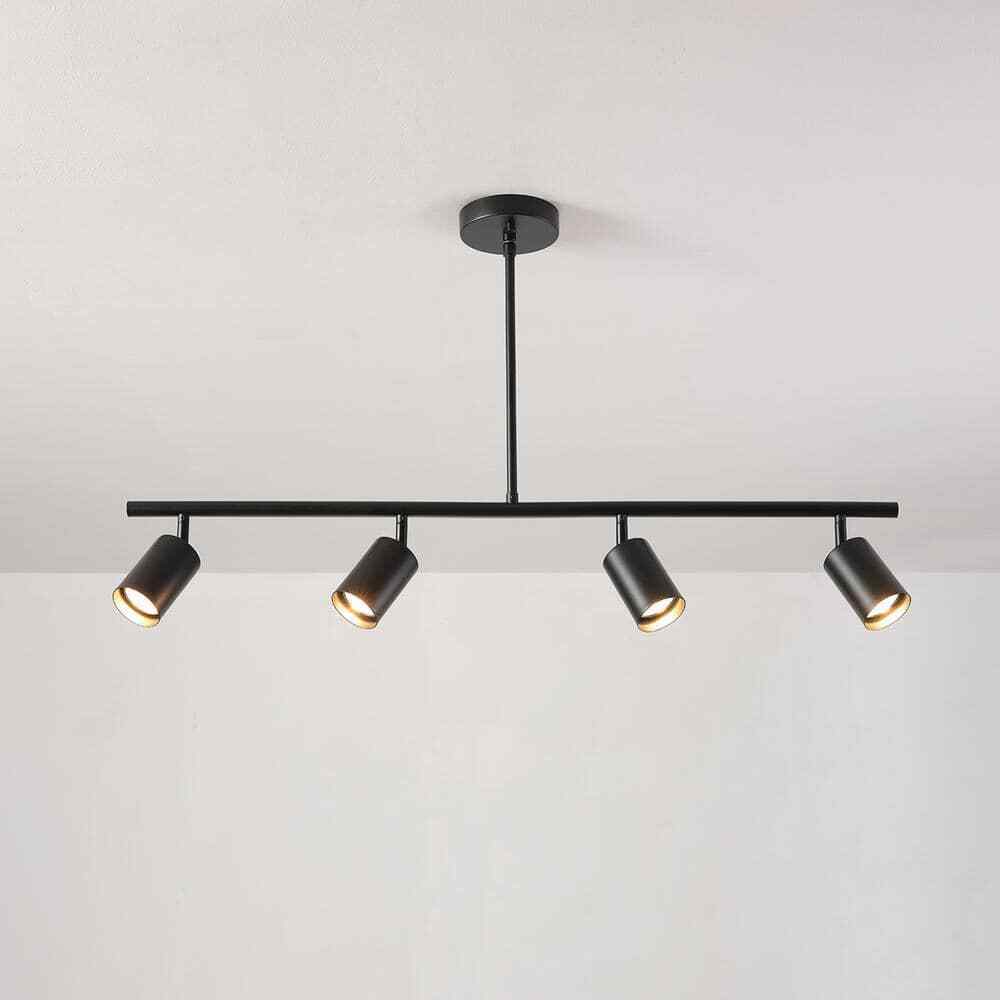 Globe Electric Willard 2.92 ft. 4-Light Black Adjustable Height Linear Track Kit