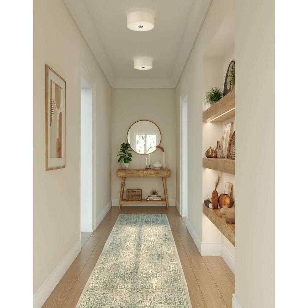 Progress Lighting Inspire Collection Graphite Integrated LED Semi-Flush Mount