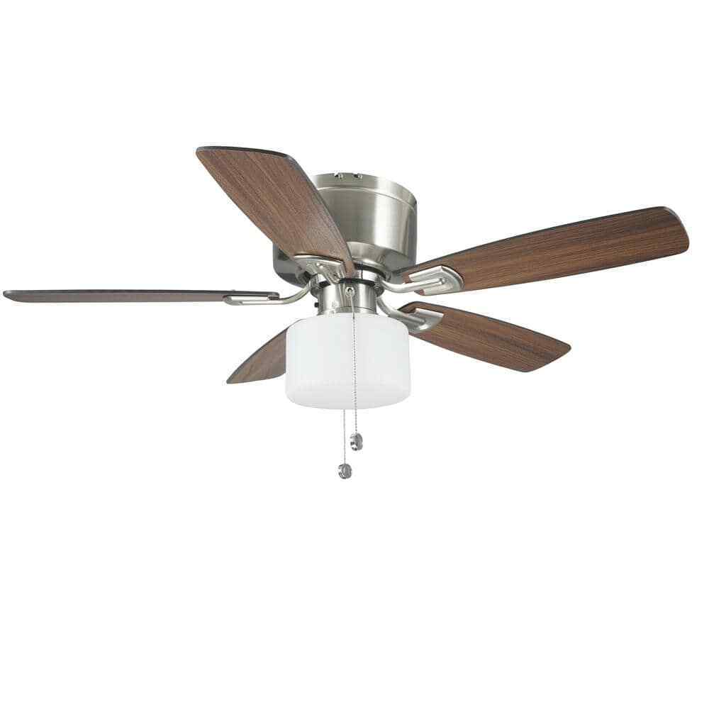 Bellina 42 in. Brushed Nickel Ceiling Fan with Light Kit RH5H1-BN