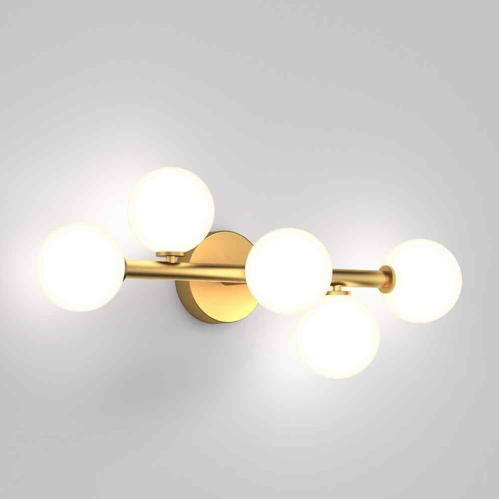 Artika Bloom Gold Modern LED Vanity Light Bar for Bathroom w/ Frosted Glass