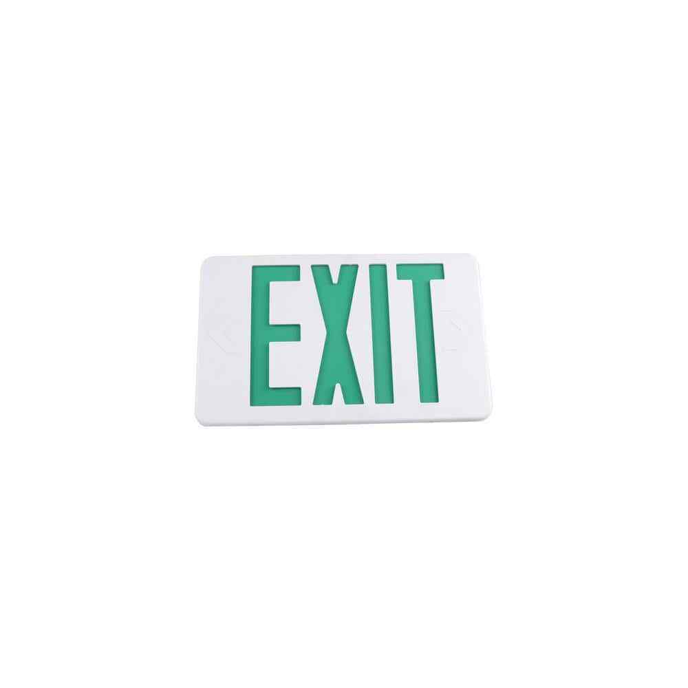 Commercial Electric 14W Equiv LED White Exit Sign w/ Ni-Cad 4.8-Volt Battery