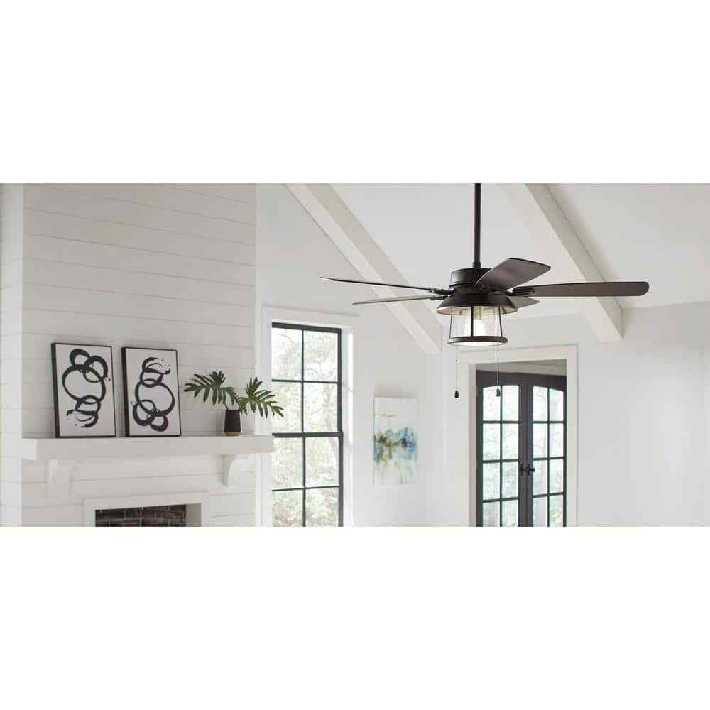 Home Decorators Shanahan 52 in. Indoor/Outdoor LED Bronze Ceiling Fan