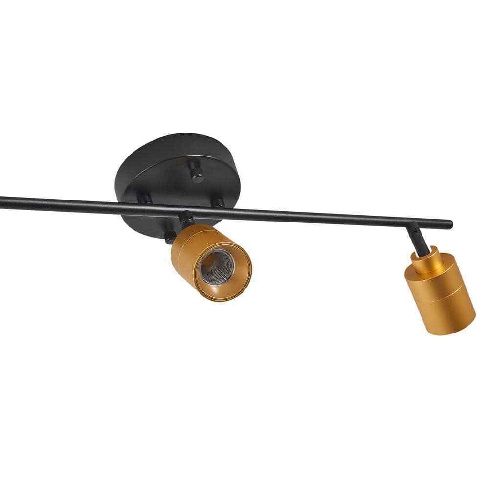 Vidalite 2 ft. 1470 Lumen Brass And Black Modern LED Track Light rotating 3000K