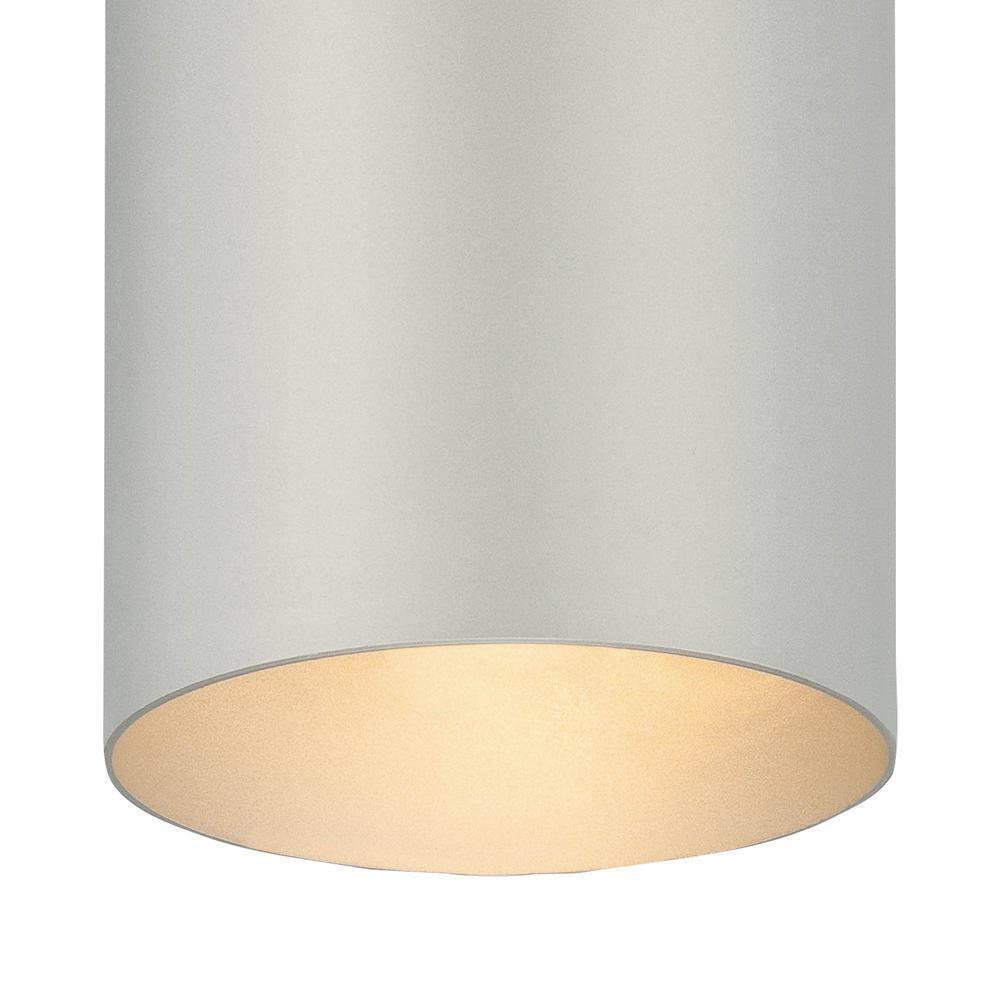 Volume Lighting 6 in. Silver Gray Outdoor Aluminum Flush Mount Light