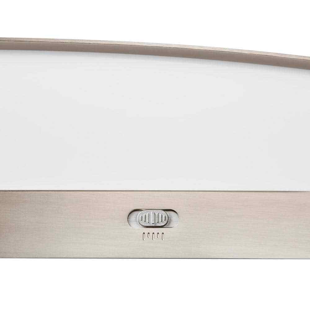 Hampton Bay Astrid 24 in. Brushed Nickel 5-CCT LED Bathroom Vanity Light Bar