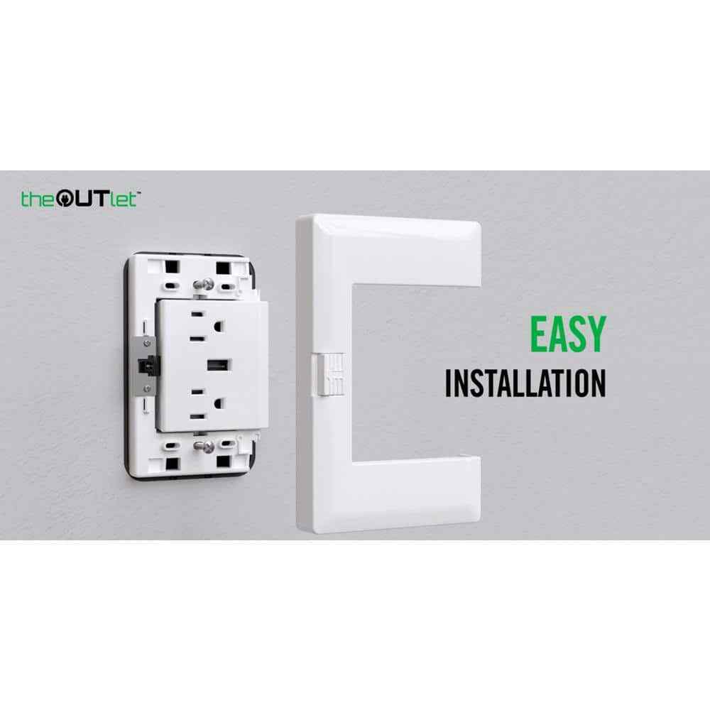 theOUTlet USB - 15 Amp 125 Volt Permanent Outlet Extende