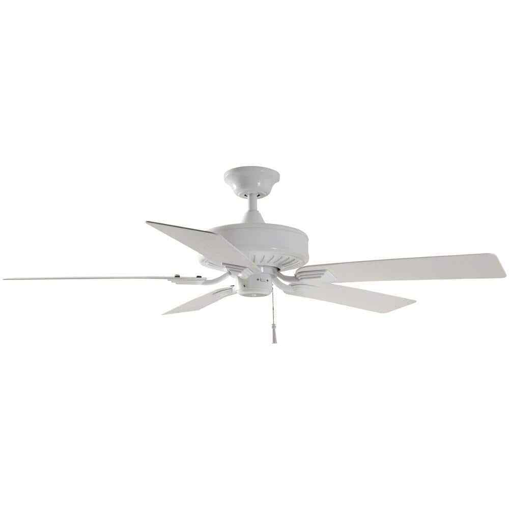 Hampton Bay Barrow Island 52 in. Indoor/Outdoor Wet Rated White Ceiling fan