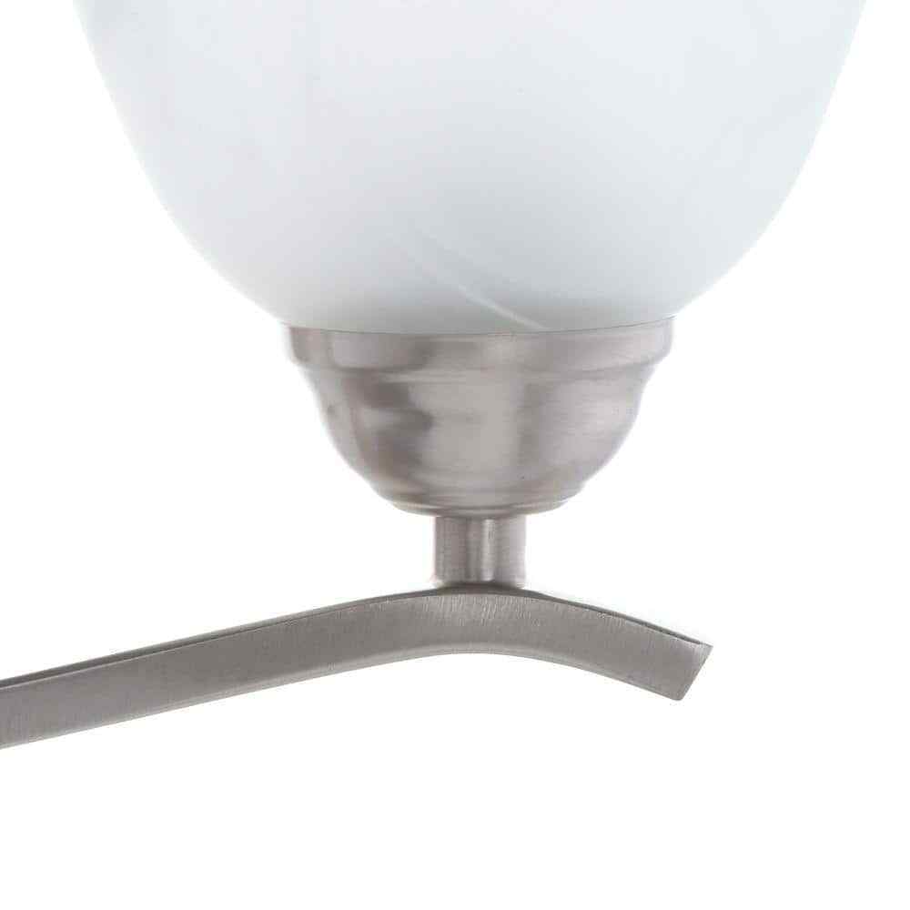 Hampton Bay Andenne 26.3 in. 3-Light Brushed Nickel Bathroom Vanity Light