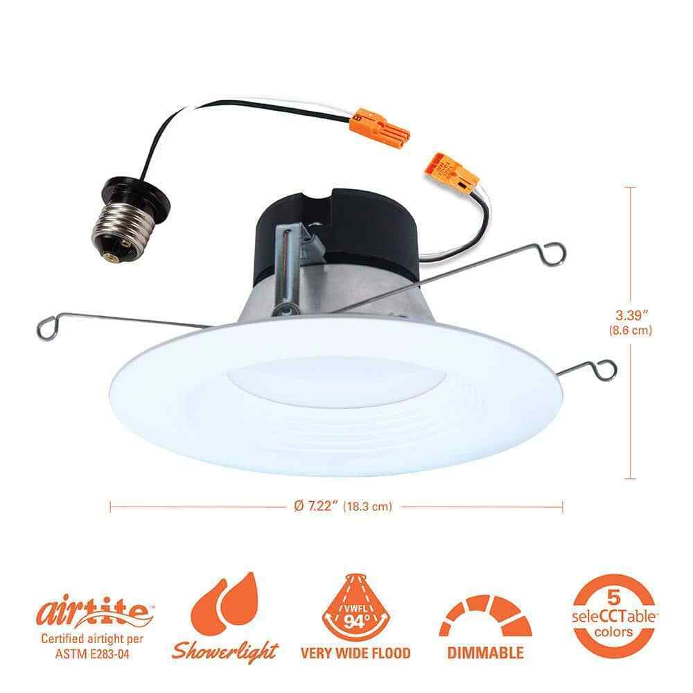 HALO LT 5/6 in. LED Retrofit Module with Baffle Trim 5CCT 750lm