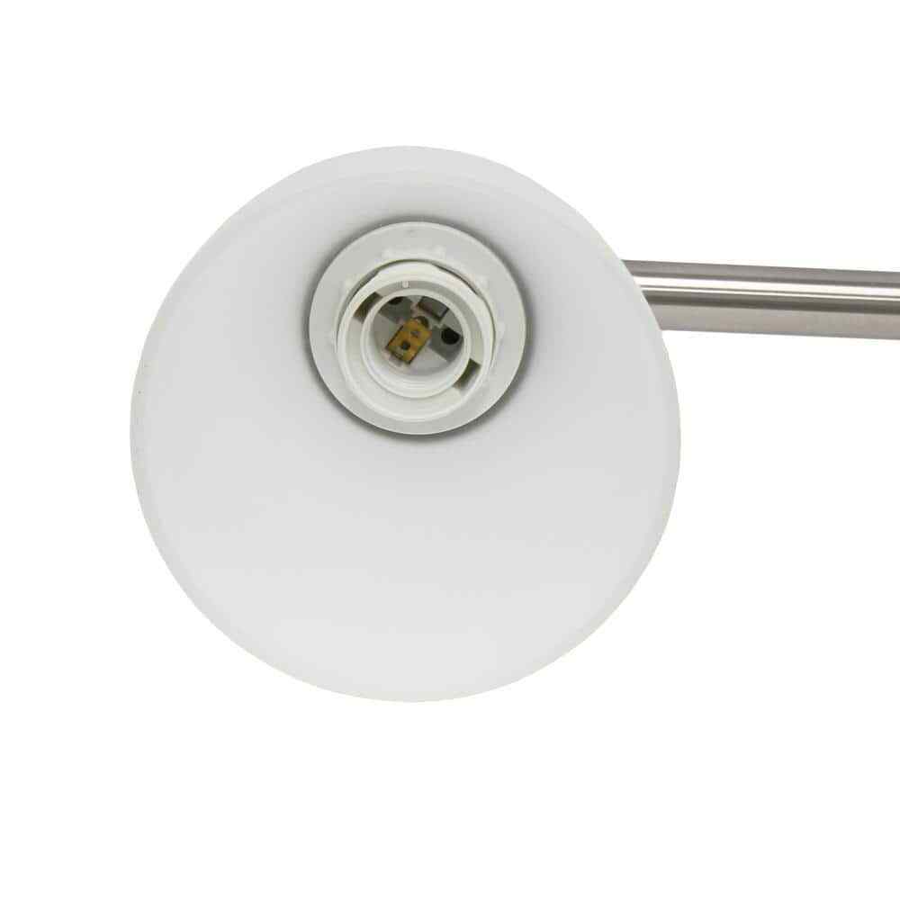 Simple Designs 25 in. Brushed Nickel Classic 3-Light Wall Mounted Vanity