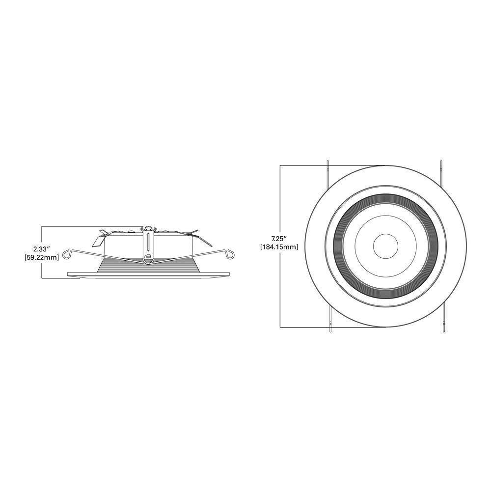 Halo RL 5 in. and 6 in. 3500K White Integrated LED Recessed Ceiling Light Trim