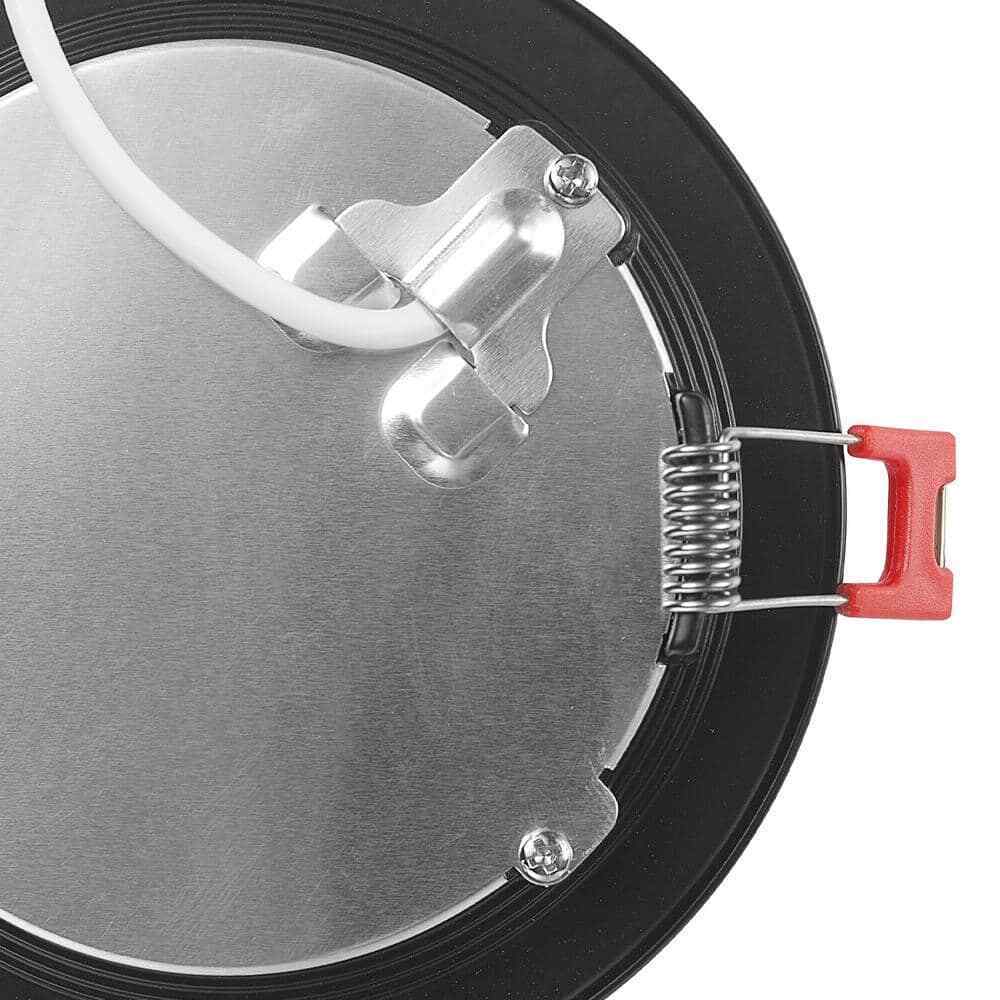 Commercial Electric 4 in. Matte Black Slim Canless Recessed Integrated LED Kit