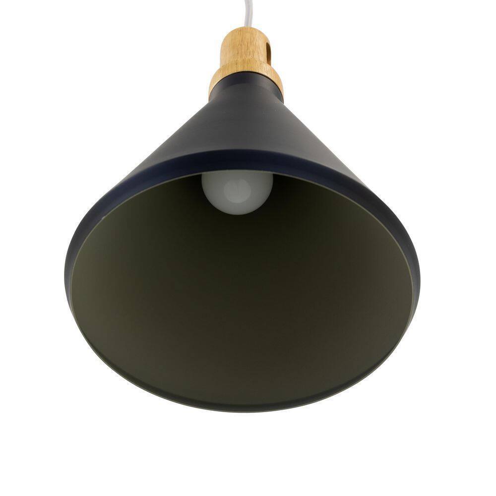 Yosemite Home Decor Noir 1-Light Black Pendant