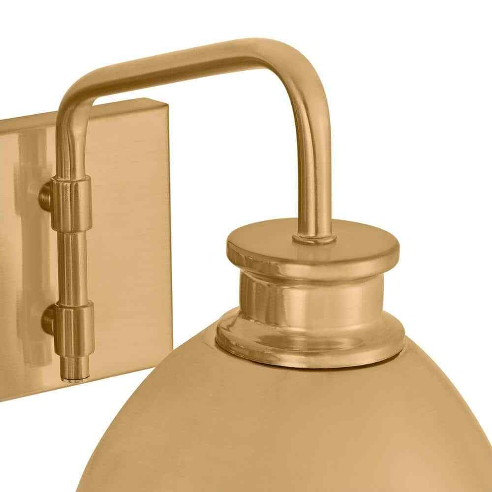 Hampton Bay Tallulah 24 in. 3-Light Gold Bathroom Vanity Light 51902