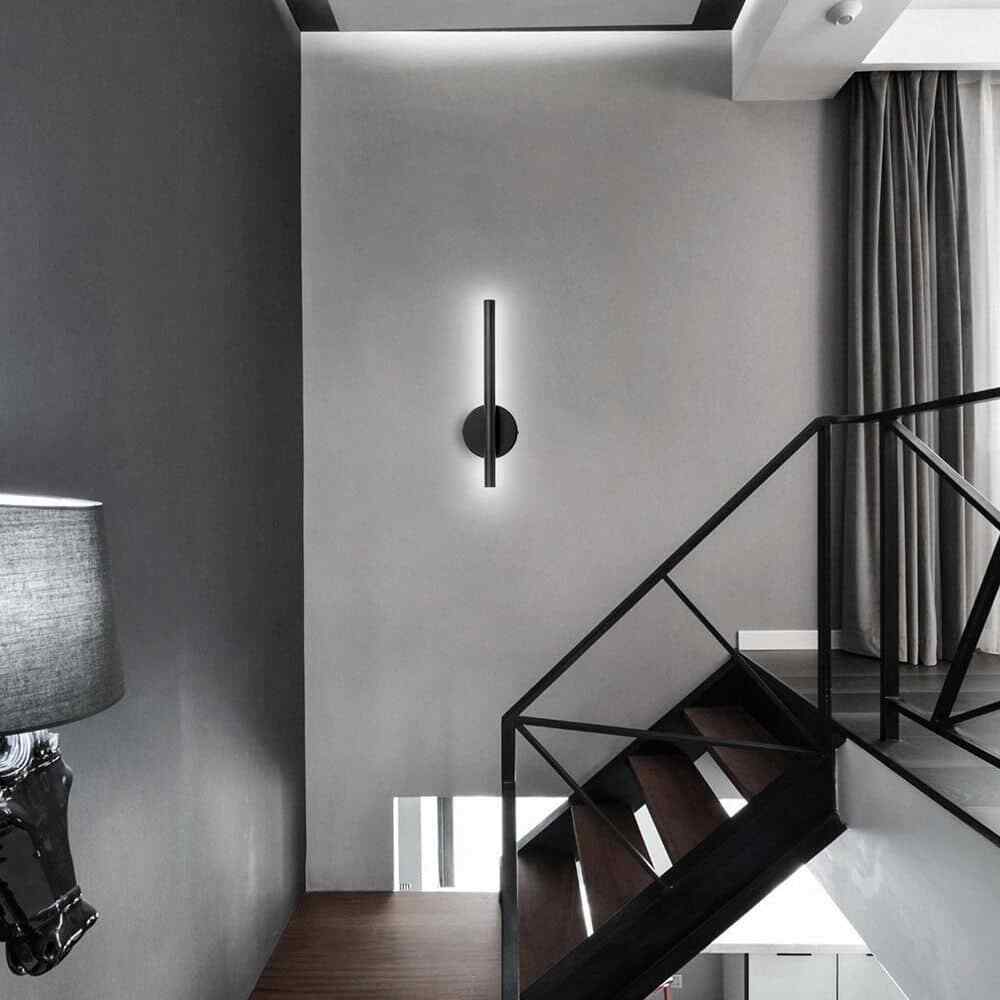 RRTYO Breshay 1-Light Black LED Wall Sconce with Light Bar