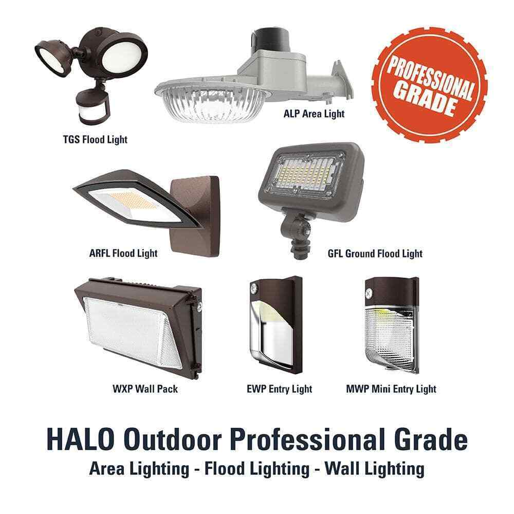 HALO ARFL 45-Watt Bronze Outdoor Integrated LED Residential Floodlight